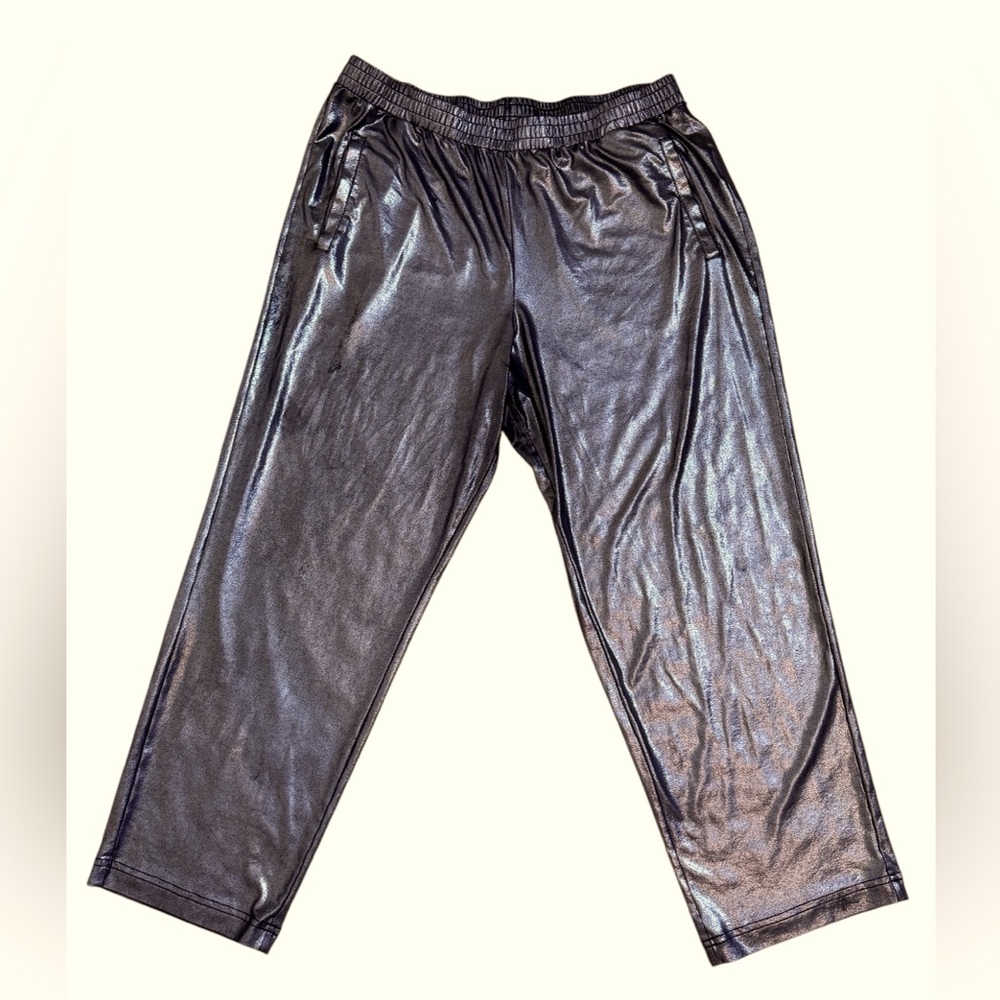 Urban Outfitters Silence + Noise Metallic Cropped Joggers Size L